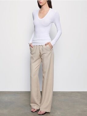 ENZA COSTA Twill Everywhere Pant in Stone Size Small